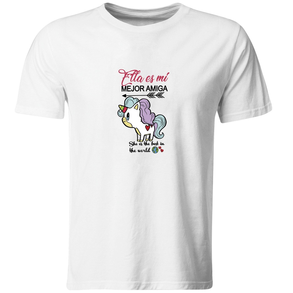 Playera best friends: unicornio ella es mi mejor amiga (2/2)