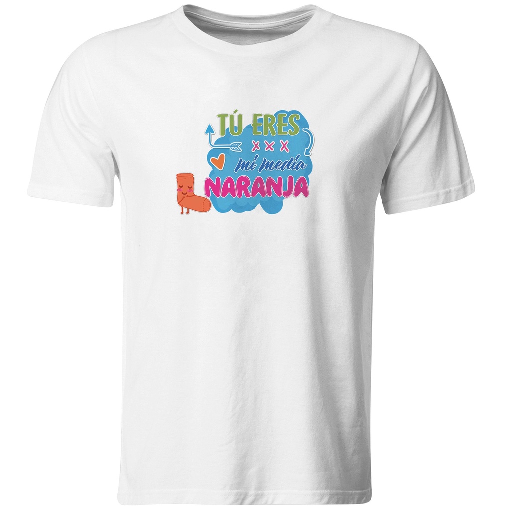 Playeras parejas:  Tú eres mi media naranja. (2/2)