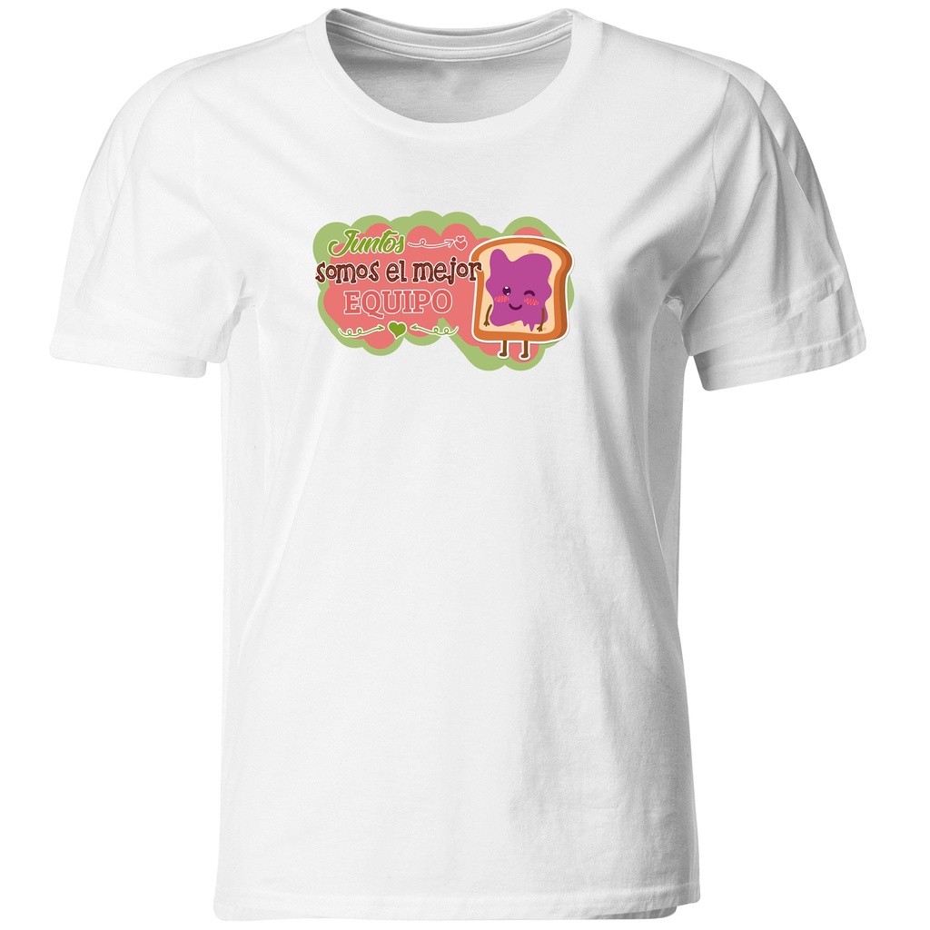 Playeras parejas:  Juntos somos el mejor equipo.(1/2)
