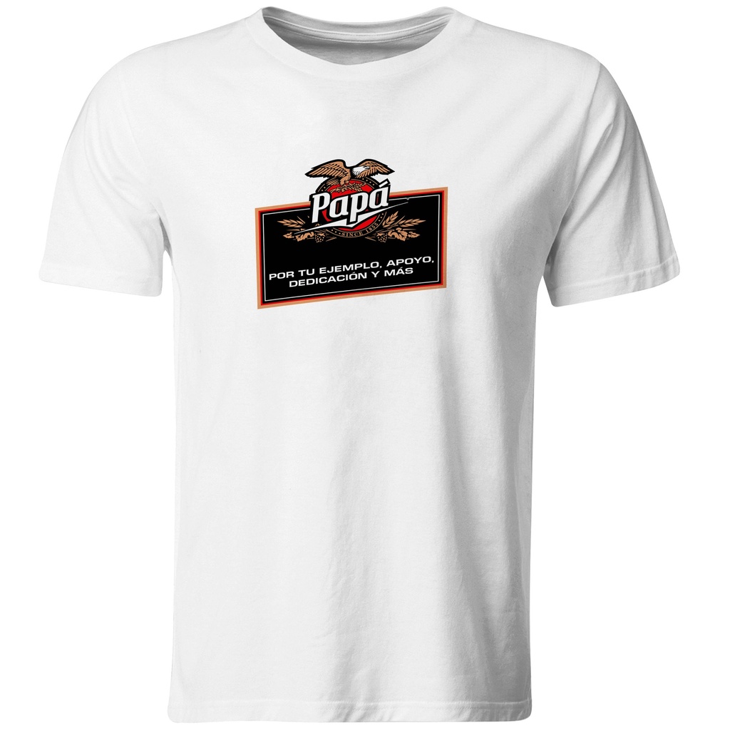 Playeras Día del padre: Papá con frase.