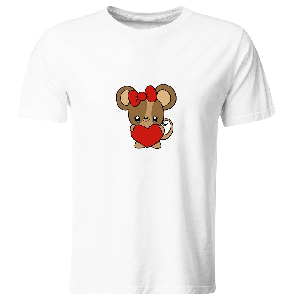 Playeras parejas:  Ratón y queso. (1/2)