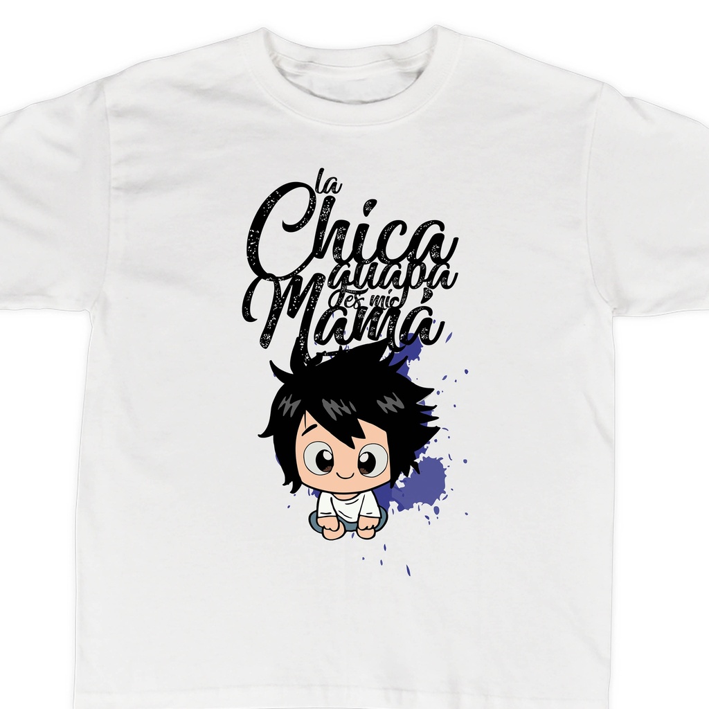 Playeras mamá e hijos:  Chica guapa | La chica guapa es mi mamá. (3 de 5)