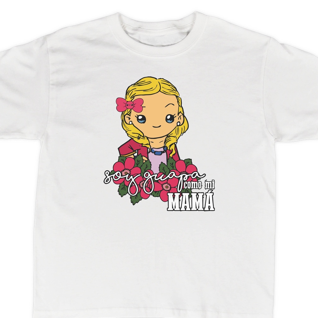 Playeras mamá e hijos:  Soy guapa como mi mamá. (2 de 2)