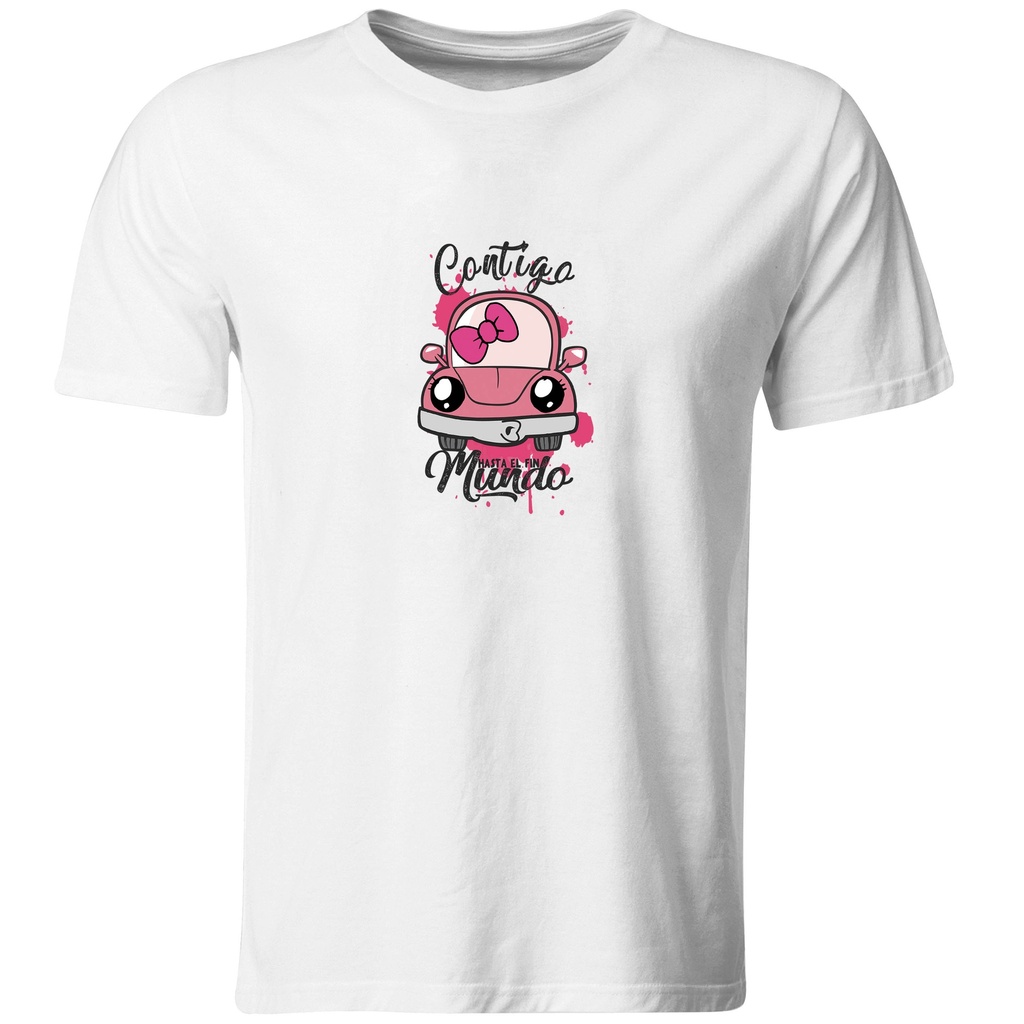 Playeras mamá e hijos:  Contigo hasta el fin del mundo. (1 de 2)