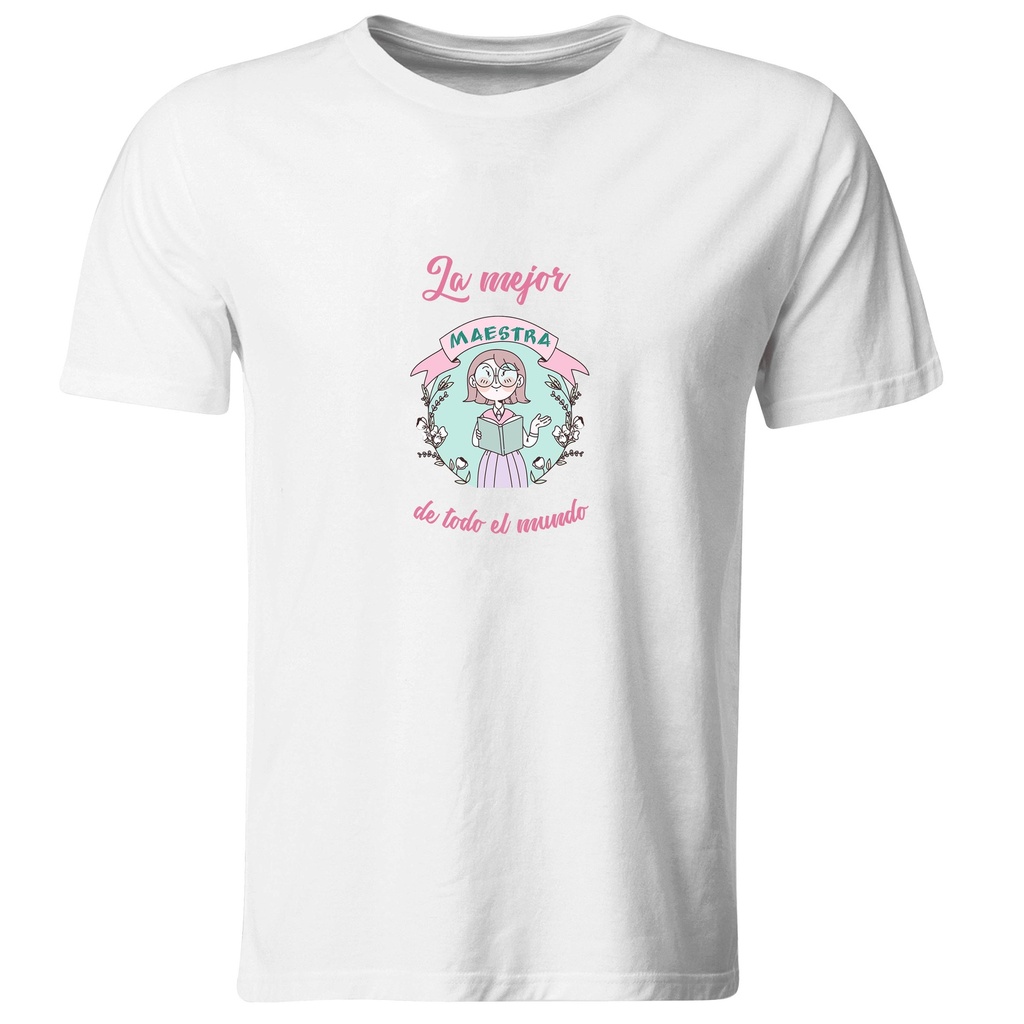 Playeras maestros. La mejor maestra de todo el mundo