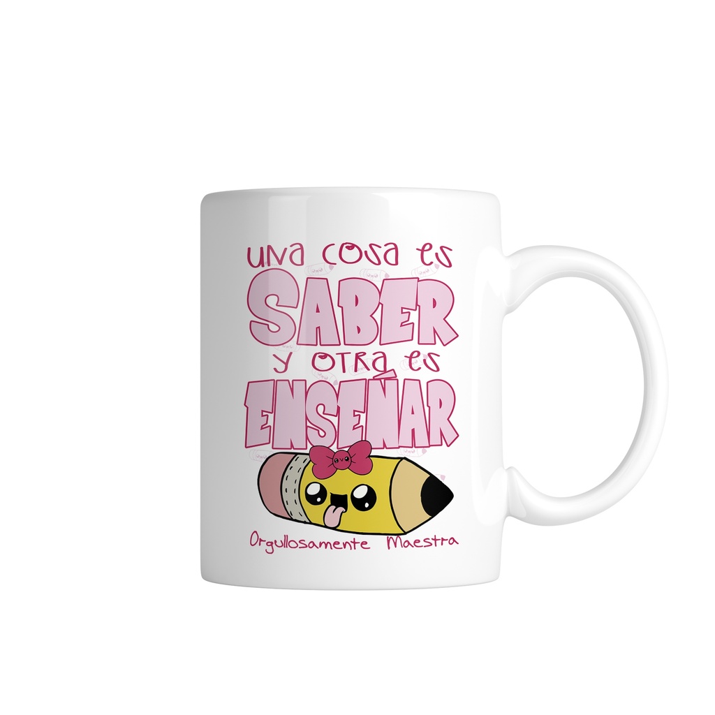 Taza orgullosamente maestra