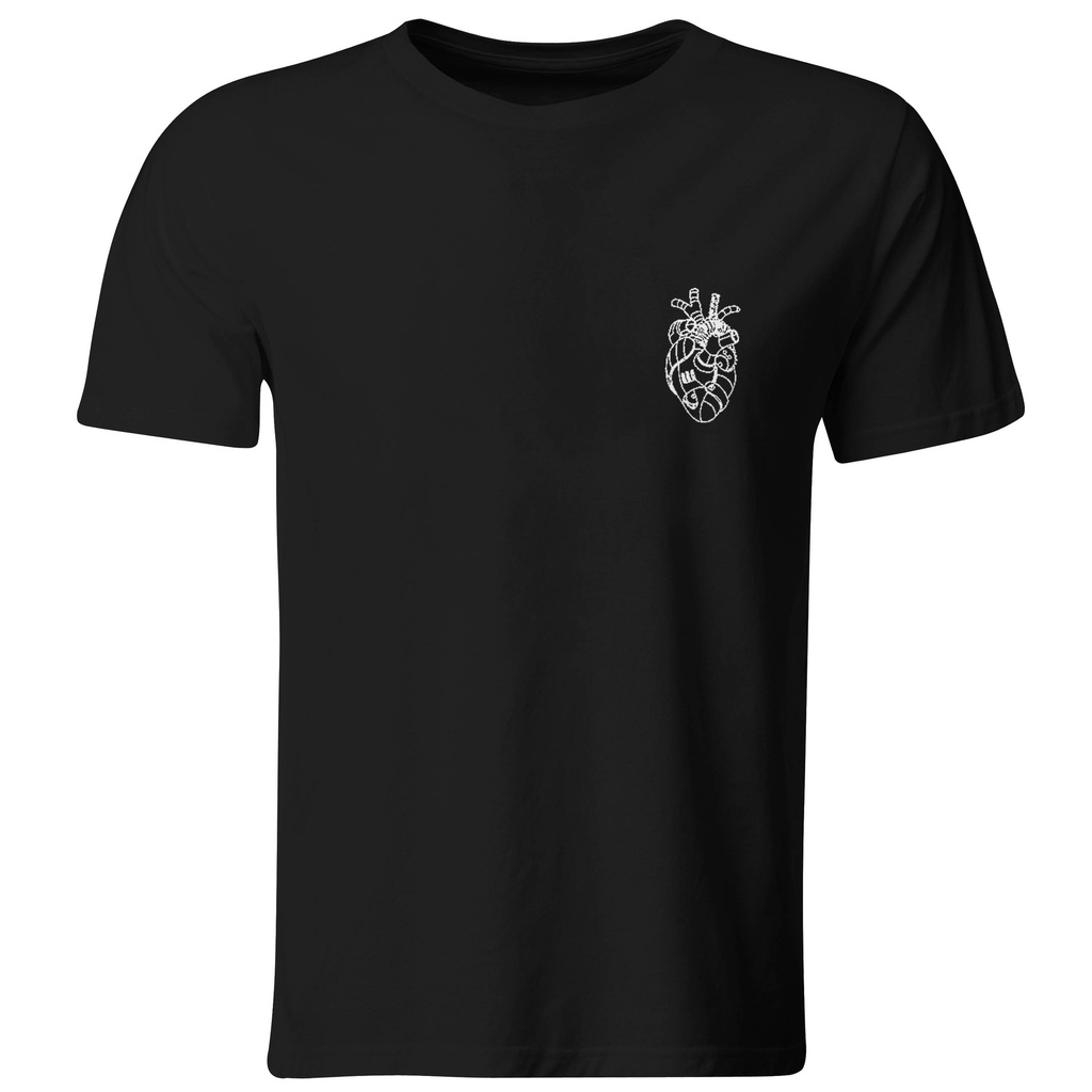 Playera bordada Corazón de robot