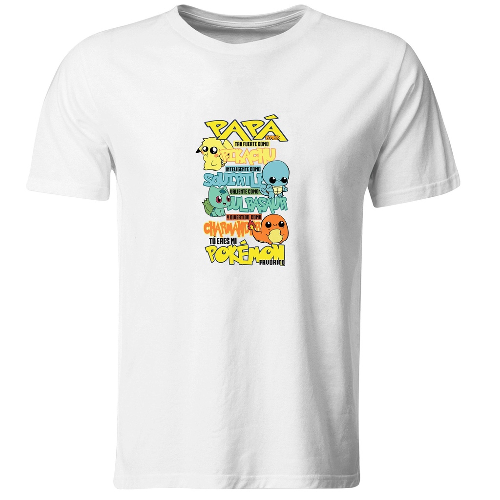 Playeras Día del padre: Papá mi Pokemón favorito