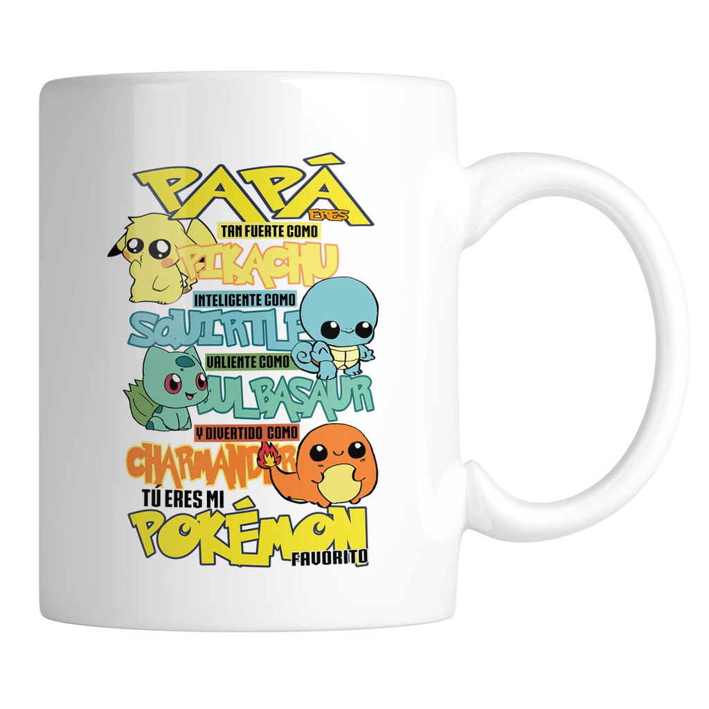 Taza papá Pokemón