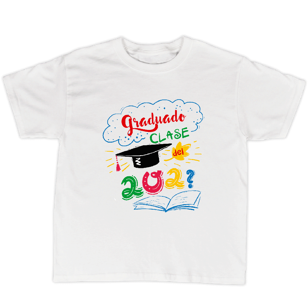 Playera graduación  gr20. graduado clase + año actual