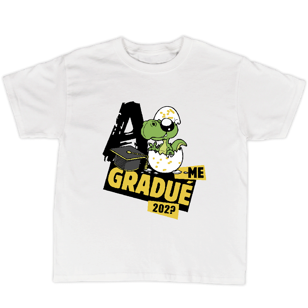 Playera graduación  gr54. A huevo me gradué