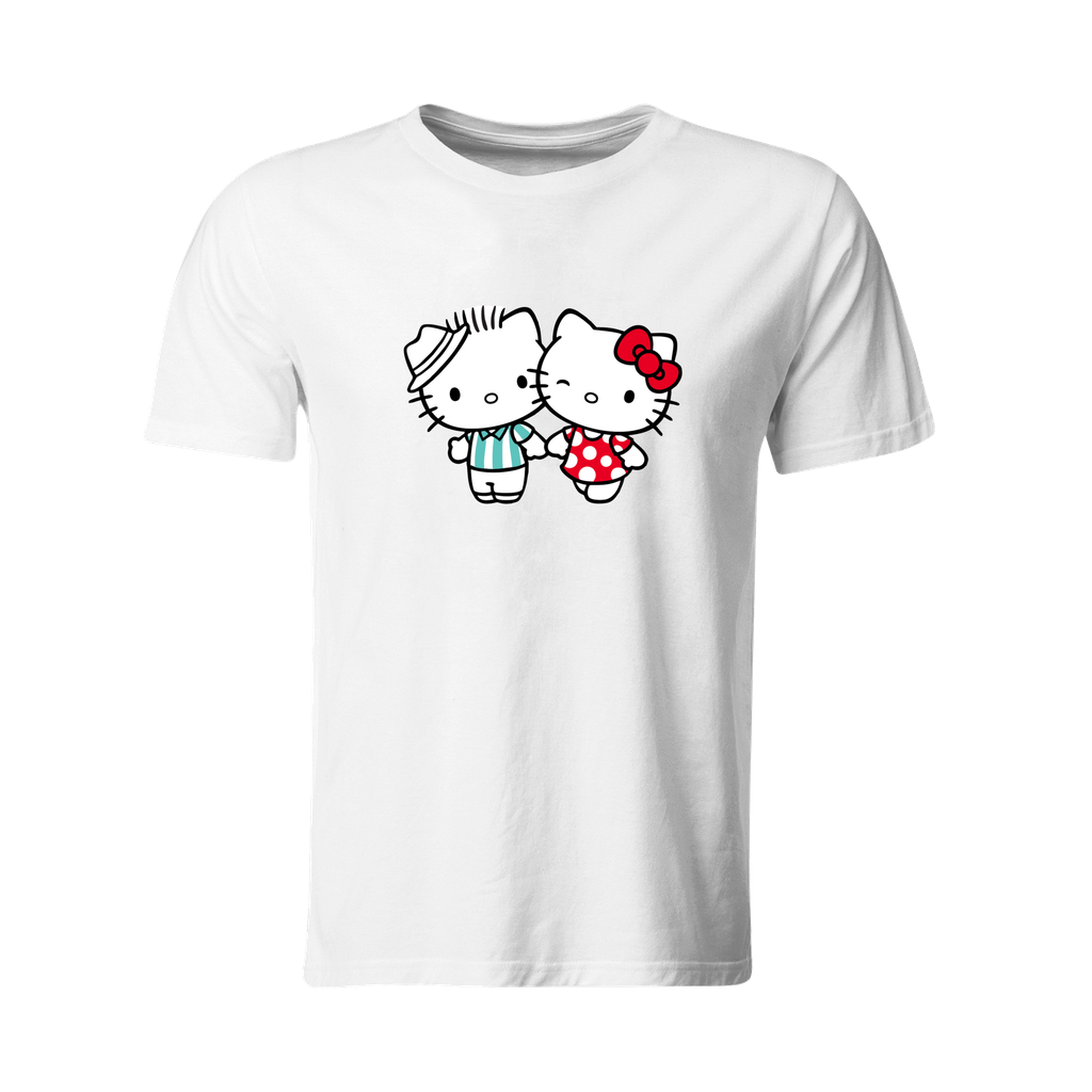 Playera Individual lk323. San Valentín kawaii hello gatita